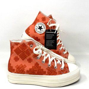 Converse CTAS Lift Hi Platform High Top Mantra Orange Womens Canvas Size A02233C